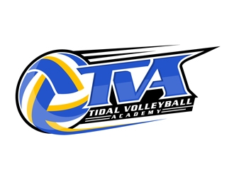 Tidal Volleyball Academy (TVA) logo design by DreamLogoDesign