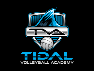 Tidal Volleyball Academy (TVA) logo design by mutafailan