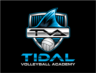 Tidal Volleyball Academy (TVA) logo design by mutafailan