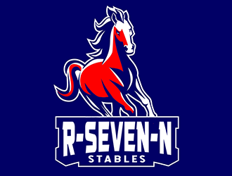 R-Seven-N Stables logo design by Optimus