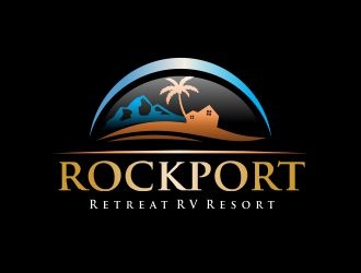 Rockport Retreat RV Resort logo design by AisRafa