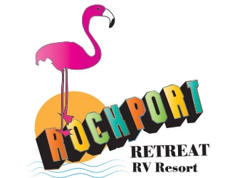 Rockport Retreat RV Resort logo design by not2shabby
