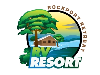 Rockport Retreat RV Resort logo design by Suvendu