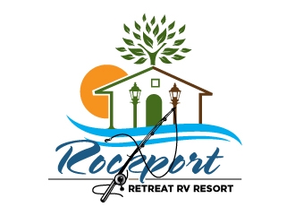 Rockport Retreat RV Resort logo design by usashi