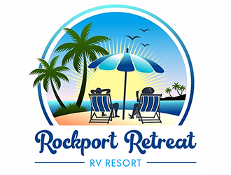 Rockport Retreat RV Resort logo design by Optimus