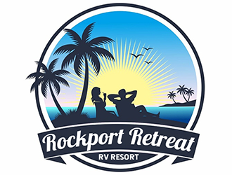 Rockport Retreat RV Resort logo design by Optimus
