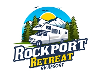 Rockport Retreat RV Resort logo design by DreamLogoDesign