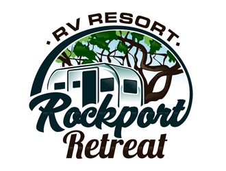 Rockport Retreat RV Resort logo design by DreamLogoDesign
