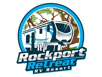 Rockport Retreat RV Resort logo design by DreamLogoDesign