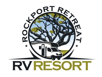 Rockport Retreat RV Resort logo design by DreamLogoDesign