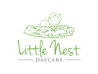 Little Nest Daycare logo design by alby