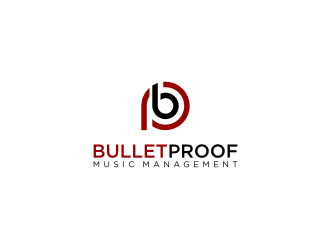 BulletProof Music Management  logo design by dewipadi