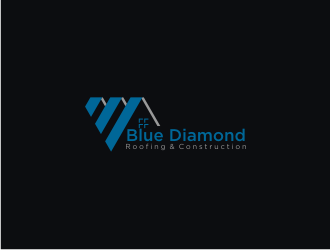 Blue Diamond Roofing & Construction logo design by logitec