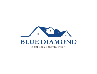 Blue Diamond Roofing & Construction logo design by Kraken