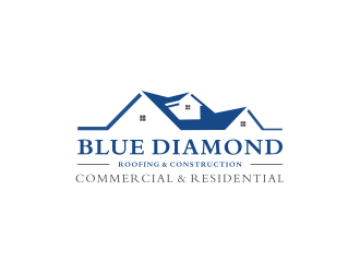Blue Diamond Roofing & Construction logo design by Kraken