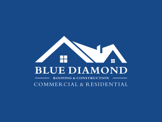 Blue Diamond Roofing & Construction logo design by Kraken