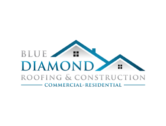 Blue Diamond Roofing & Construction logo design by alby