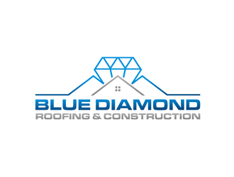 Blue Diamond Roofing & Construction logo design by bomie