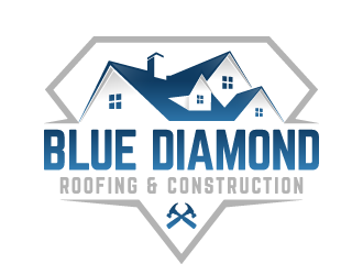 Blue Diamond Roofing & Construction logo design by akilis13