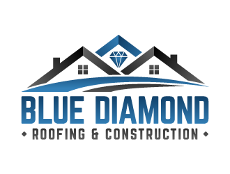 Blue Diamond Roofing & Construction logo design by akilis13