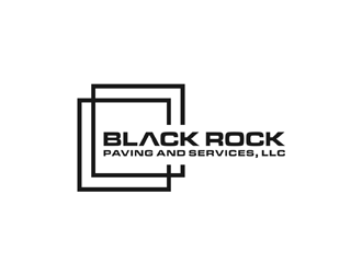 Black Rock Paving and Services, LLC logo design by alby