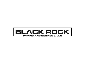 Black Rock Paving and Services, LLC logo design by alby