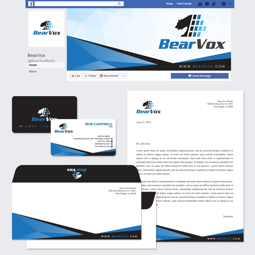 BearVox media logo design by leors