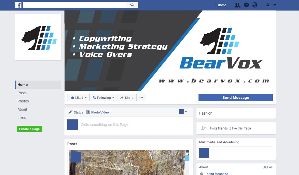BearVox media logo design by scriotx