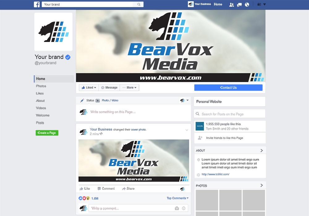 BearVox media logo design by mattlyn