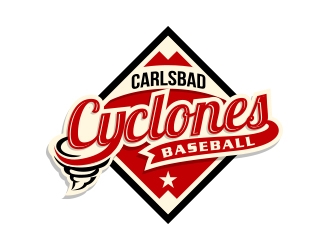 Carlsbad Cyclones Baseball logo design by MarkindDesign