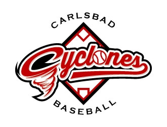 Carlsbad Cyclones Baseball logo design by daywalker