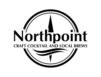 Northpoint (tag line, Craft Cocktail and Local Brews) logo design by cintoko