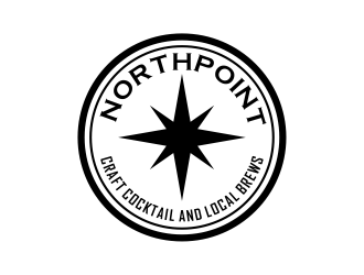 Northpoint (tag line, Craft Cocktail and Local Brews) logo design by cintoko