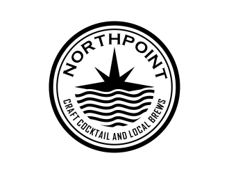 Northpoint (tag line, Craft Cocktail and Local Brews) logo design by cintoko