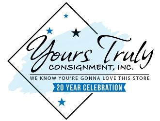 WE KNOW YOURE GONNA LOVE THIS STORE      -    20 year celebration          -    Yours Truly Consignment,Inc. logo design by nexgen