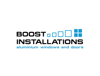 Boost installations  logo design by kopipanas