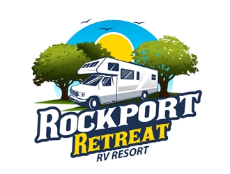 Rockport Retreat RV Resort logo design by DreamLogoDesign
