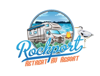 Rockport Retreat RV Resort logo design by litera