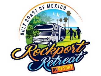 Rockport Retreat RV Resort logo design by REDCROW