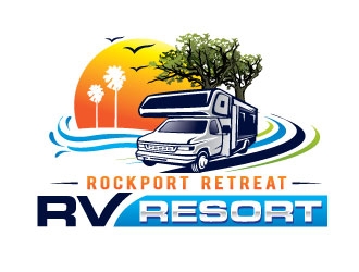 Rockport Retreat RV Resort logo design by REDCROW