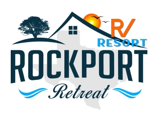Rockport Retreat RV Resort logo design by fawadyk