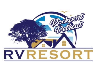 Rockport Retreat RV Resort logo design by fawadyk