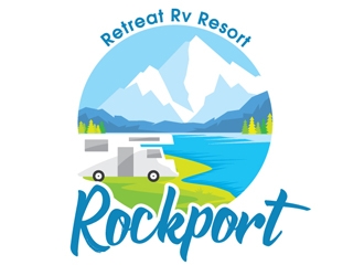 Rockport Retreat RV Resort logo design by logoguy