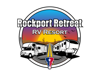 Rockport Retreat RV Resort logo design by SmartTaste