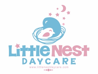 Little Nest Daycare logo design by nikkiblue