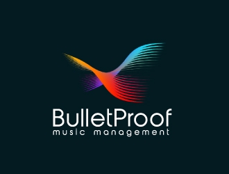 BulletProof Music Management  logo design by nehel