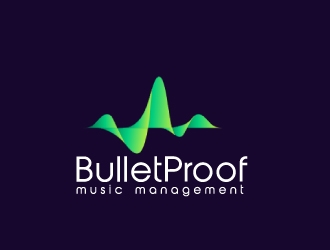 BulletProof Music Management  logo design by nehel