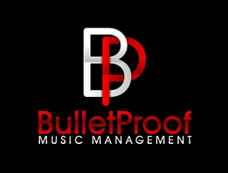 BulletProof Music Management  logo design by fantastic4