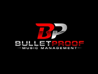 BulletProof Music Management  logo design by fantastic4