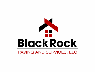 Black Rock Paving and Services, LLC logo design by ingepro